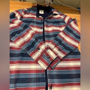 johnnie-O kids Navy Plaid Shirt, size 14